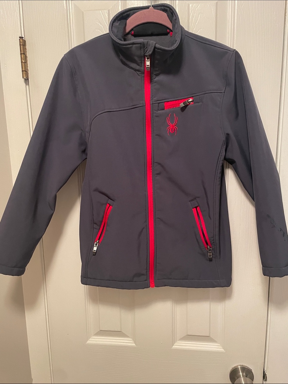Size medium boys spider jacket excellent condition